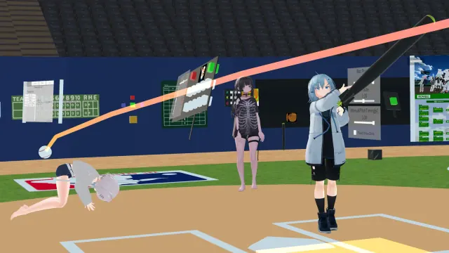 野球場のワールドで遊ぶメンバー